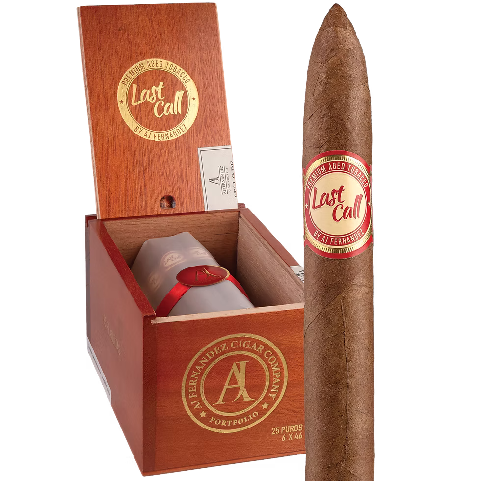 Last Call Habano cigar box and single cigar
